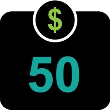 Faculty / Staff $50 Declining Balance Dollars